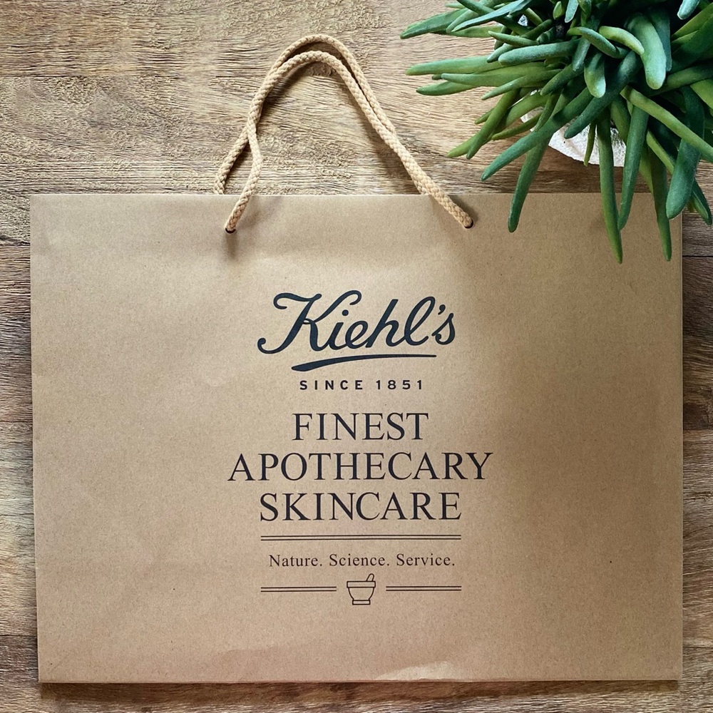 KIEHL’S Classic Signature Brown Shopping Bag
